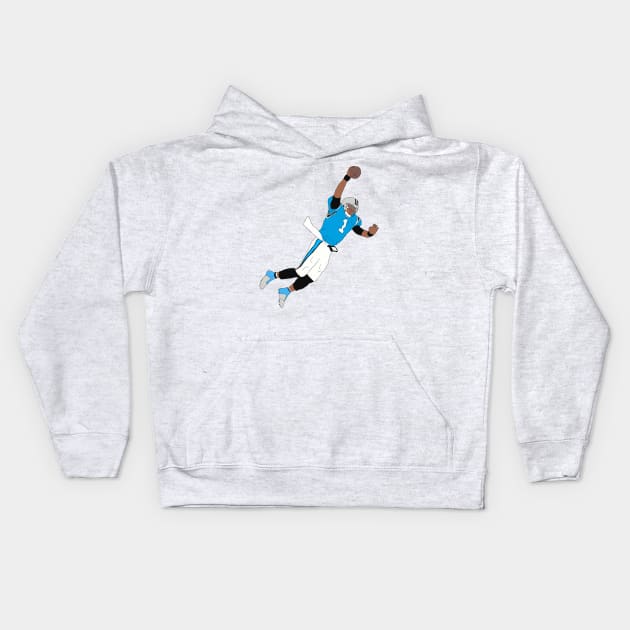 Cam Newton Dunk Kids Hoodie by rattraptees